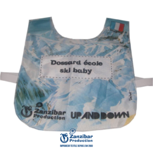 dossard ski baby personnaliser zanzibar 1