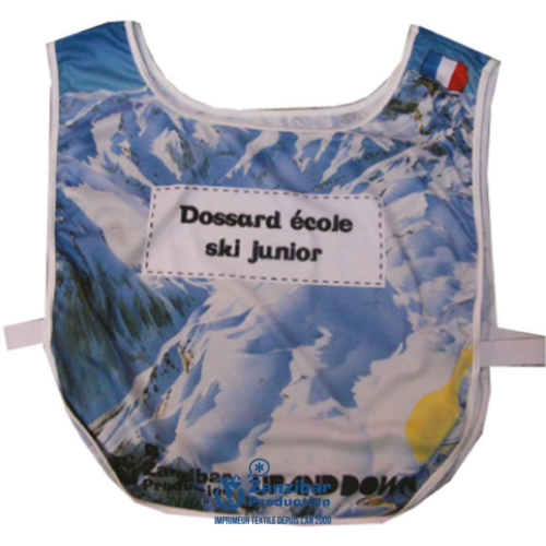 dossard ski junior personnaliser zanzibar 1