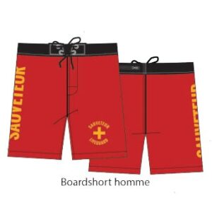 boardshort sauveteur secouriste