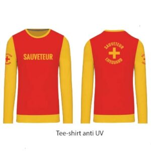 tee shirt sauveteur secouriste anti uv